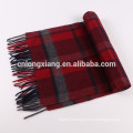 Top Quality Yarn Dyed 100% Cashmere Scarf With Fringe